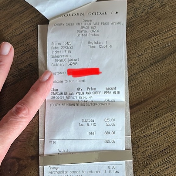 EUC Golden Goose Stardan in beige nylon and mesh with tobacco suede inserts 44 - Picture 8 of 8